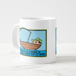 Funny Fisherman Jumbo-Tasse
