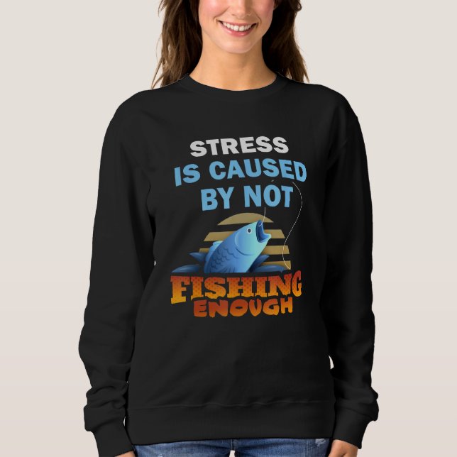 Funny Fishing Design Bass Fly Fishing Lovers Sweatshirt (Vorderseite)