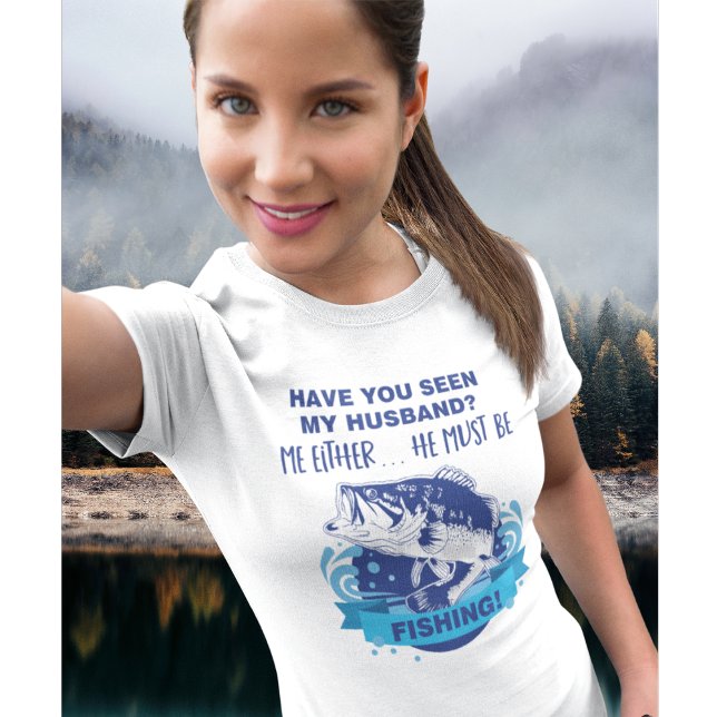 Funny Fishing Ehe Ehemann Ehefrau Hobby T-Shirt (Von Creator hochgeladen)
