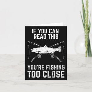Funny Fishing Fischen zu Naher Vatertag Karte