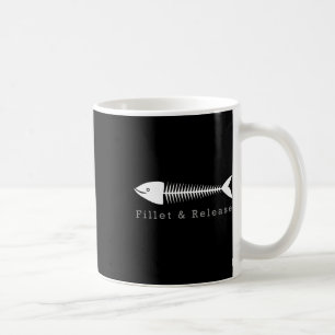 Funny Fishing Fisherman Spaß T-Shirt Filet and Rel Kaffeetasse