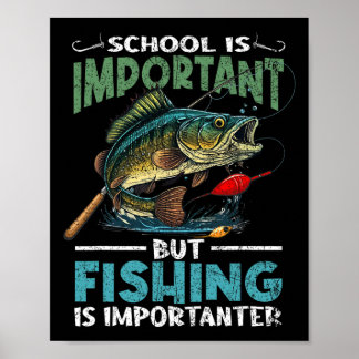 Funny Fishing For Boys Kids Youth Fish Saying B Fi Poster