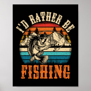 Funny Fishing for Men Women Boy Kids Funny B Vater Poster