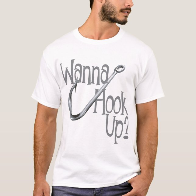 Funny Fishing - Hook UP Verabredet T-Shirt (Vorderseite)