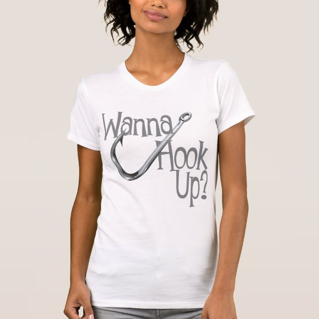 Funny Fishing - Hook UP Verabredet T-Shirt (Vorderseite)