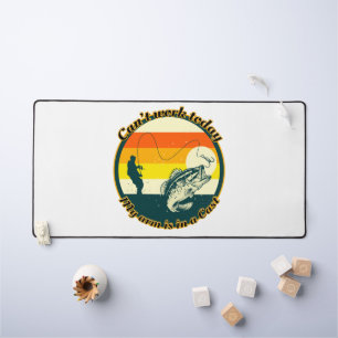 Funny Fishing kann heute nicht mehr funktionieren Schreibtischunterlage