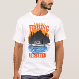 Funny Fishing Lover Fisherman Gift Mens T-Shirt
