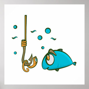 Funny Fishing Poster