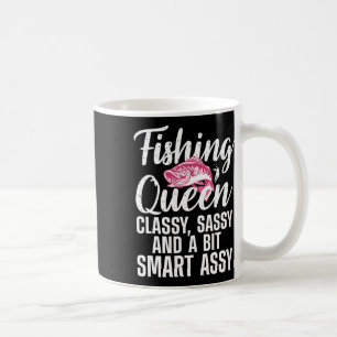 Funny Fishing Queen Design for Women Ladys Fishin Kaffeetasse