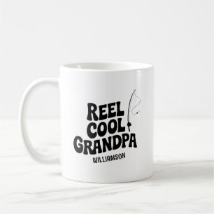 Funny Fishing Reel Cool Grandpa Fatters Day Gesche Kaffeetasse