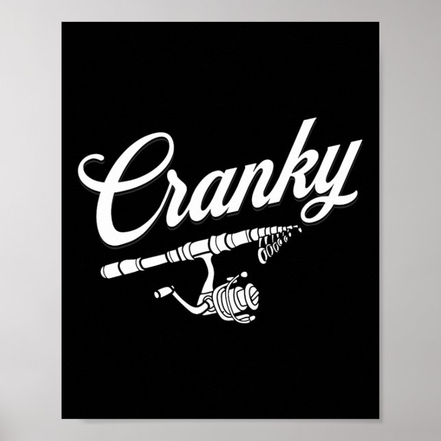 Funny Fishing Reel Pub Shirt Poster (Vorne)