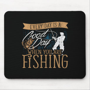 Funny Fishing Rod Fish Mousepad
