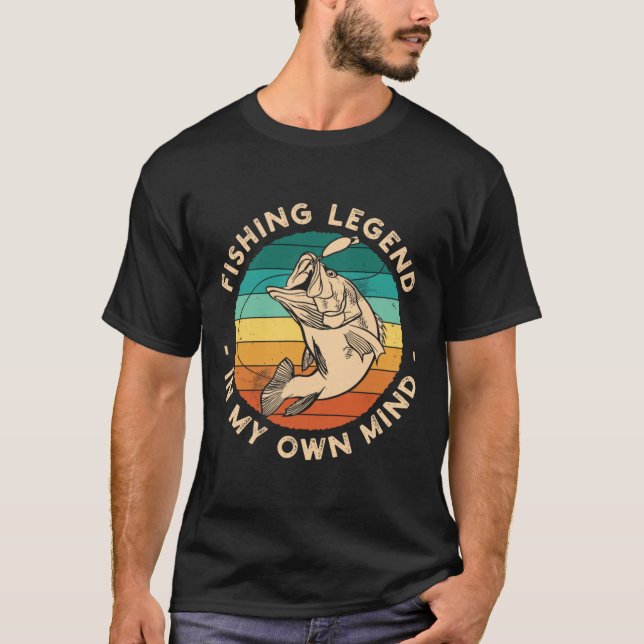 Funny Fishing Shirt Fishing Legend (Vorderseite)