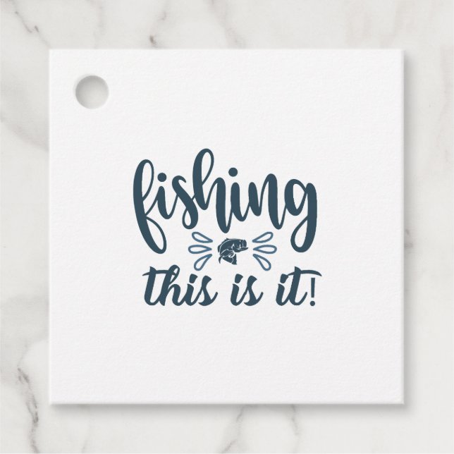 Funny Fishing Shirt mit Slogan Geschenkanhänger (Vorderseite)