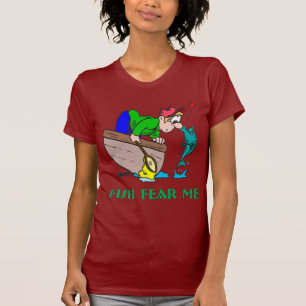 Funny Fishing Shirt Spaß Angeln Angst