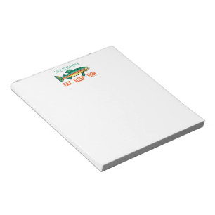 Funny Fishing Sprichwort Notizblock