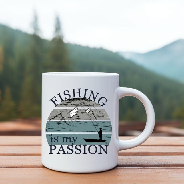 Funny Fishing Sprichwort Tasse (Von Creator hochgeladen)