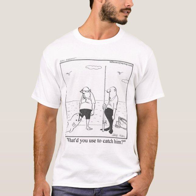 Funny Fishing T - Shirt (Vorderseite)