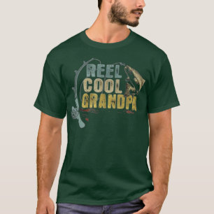 Funny Fishing tee Vintag Reel Cool Opa TShirt