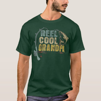 Funny Fishing tee Vintag Reel Cool Opa TShirt