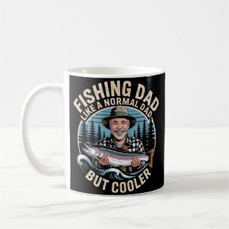 Funny Fishing Vater Abzeichen Vintage Außenwelt La Kaffeetasse