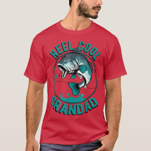 Funny Fishing Vaters Day Reel Cool Grandad Vater J T-Shirt