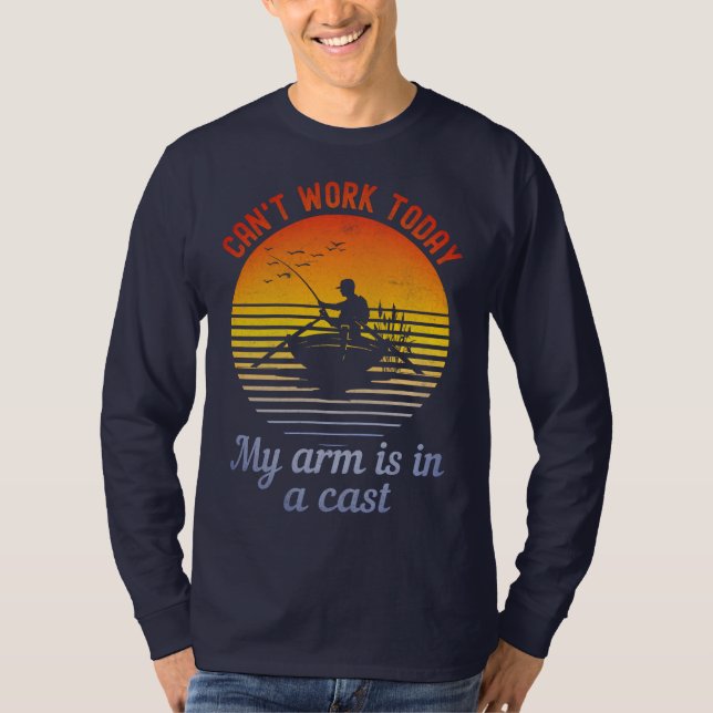 Funny Fishing zitiert T - Shirt (Vorderseite)