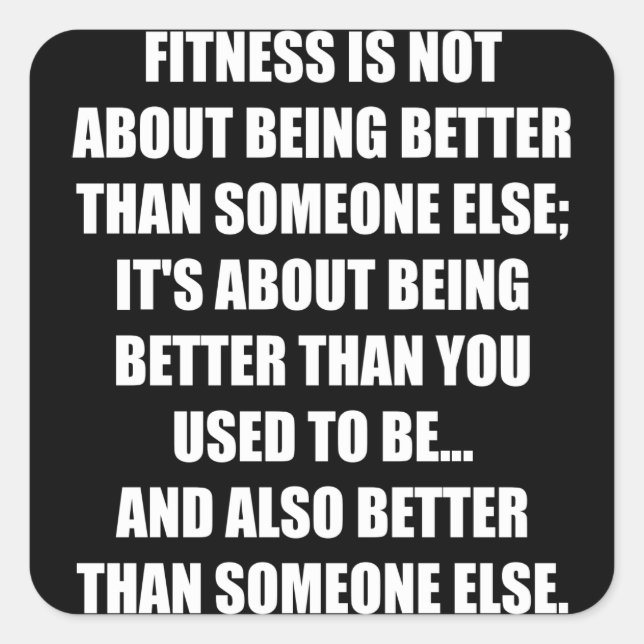 Funny Fitness Gym Motivation Sticker (Vorderseite)