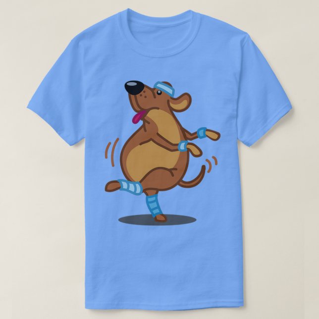 Funny Fitness Instructor Labrador Dog Dog Geschenk T-Shirt (Design vorne)