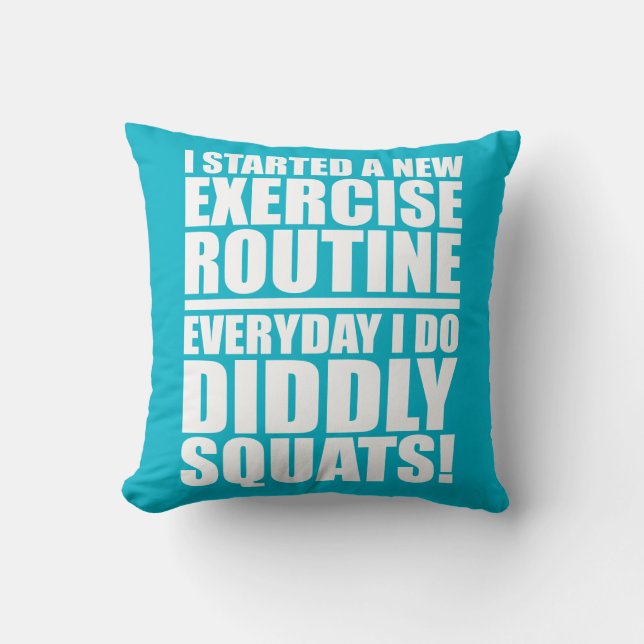 Funny Fitness Kissen (Vorderseite)