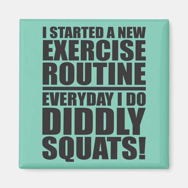 Funny Fitness Magnet (Vorne)