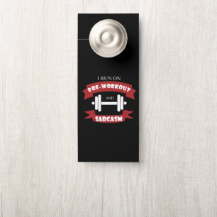 Funny Fitness Supplement Sarcasm Gym Office Door Türanhänger