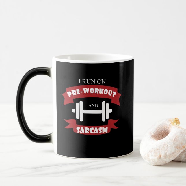 Funny Fitness Supplement Sarcasm Tasse (Mit Donut)