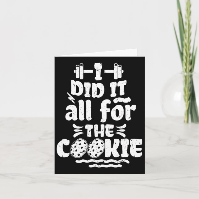 Funny Fitness Workout Gym Weight Lifting Bodybuild Karte (Vorderseite)