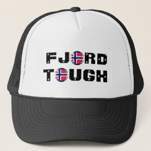 Funny "Fjord Tough" & Norwegische Flagge Truckerkappe