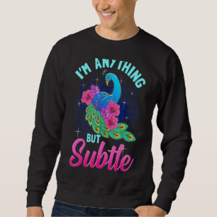 Funny Flamboyant Peacock Lovers Gift Sweatshirt