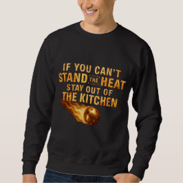Funny Flaming Pickleball Kitchen Graphic Dink Life Sweatshirt