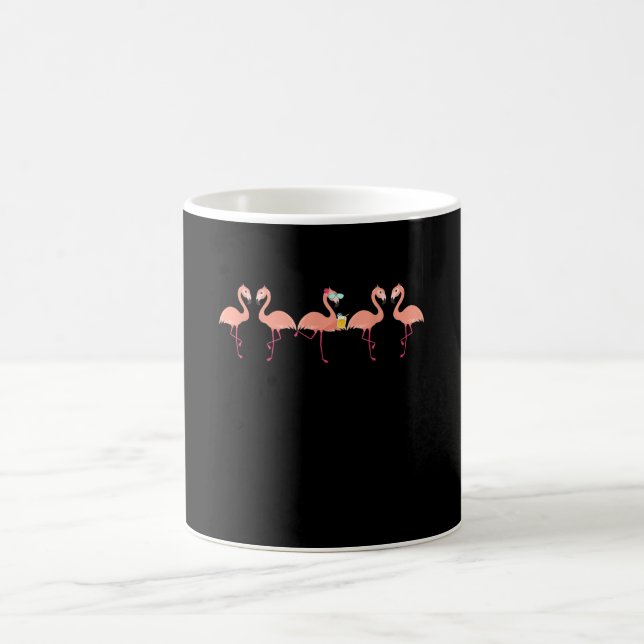 Funny Flamingo Bachelor Party Cocktail Lover Kaffeetasse (Mittel)