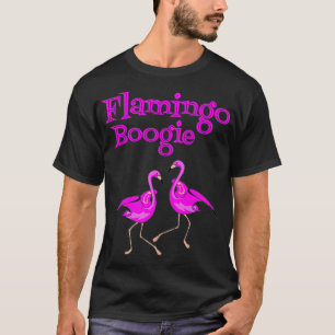 Funny Flamingo Boogie Tropical Pink tanzende Vögel T-Shirt