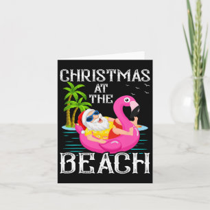 Funny Flamingo Float Weihnachten Weihnachten Karte