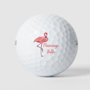 Funny Flamingo Golfer Redewendungen Golfball