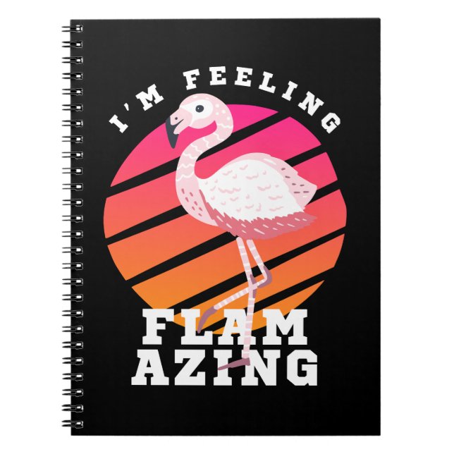Funny Flamingo Pun Gefühl Flverblüffend Notizblock (Vorderseite)