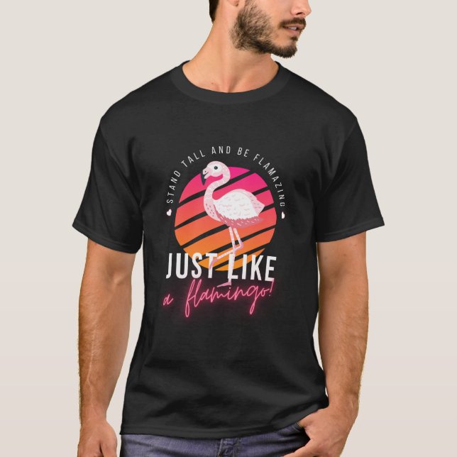 Funny Flamingo T - Shirt (Vorderseite)