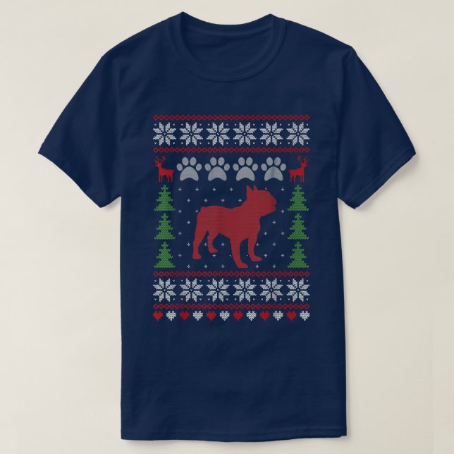 Funny Flamingo Ugly Sweater Christmas Animals Ligh T-Shirt (Design vorne)