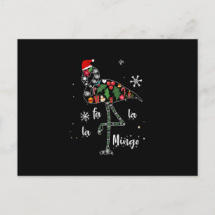 Funny Flamingo Weihnachten Weihnachten Weihnachten Postkarte