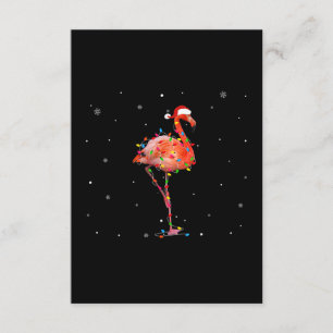 Funny Flamingo Weihnachts Light Apparel Niedliche  Begleitkarte