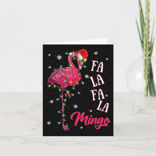 Funny Flamingo Weihnachtsmannmütze Weihnachtsbeleu Karte