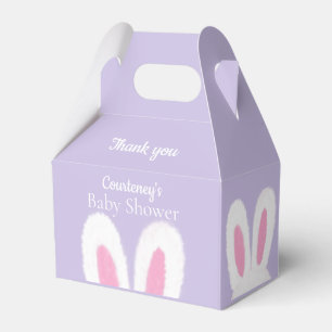 Funny flauschig bunny Baby Shower Geschenkschachtel