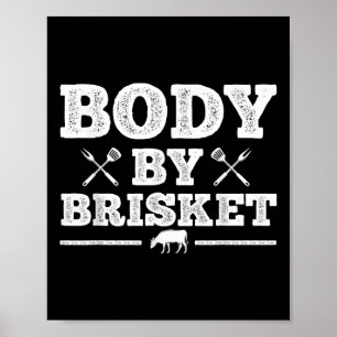 Funny Fleisch Grillkunst für Männer Frauen Grillen Poster