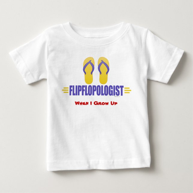 Funny Flip Flops Baby T-shirt (Vorderseite)